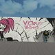 Graffiti painting done by me in vrchat.